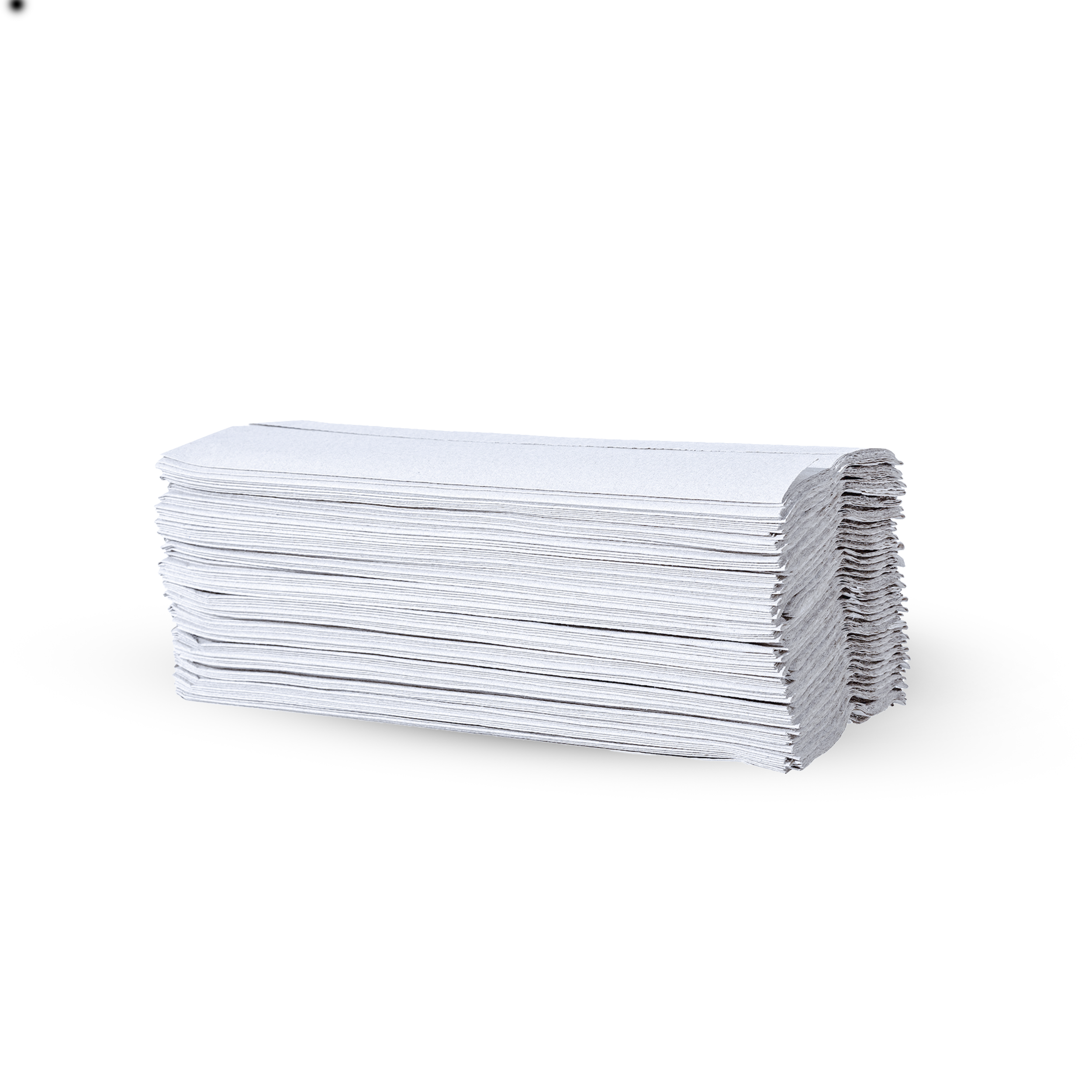 Ein Stapel Falthandtücher aus Recyclingpapier