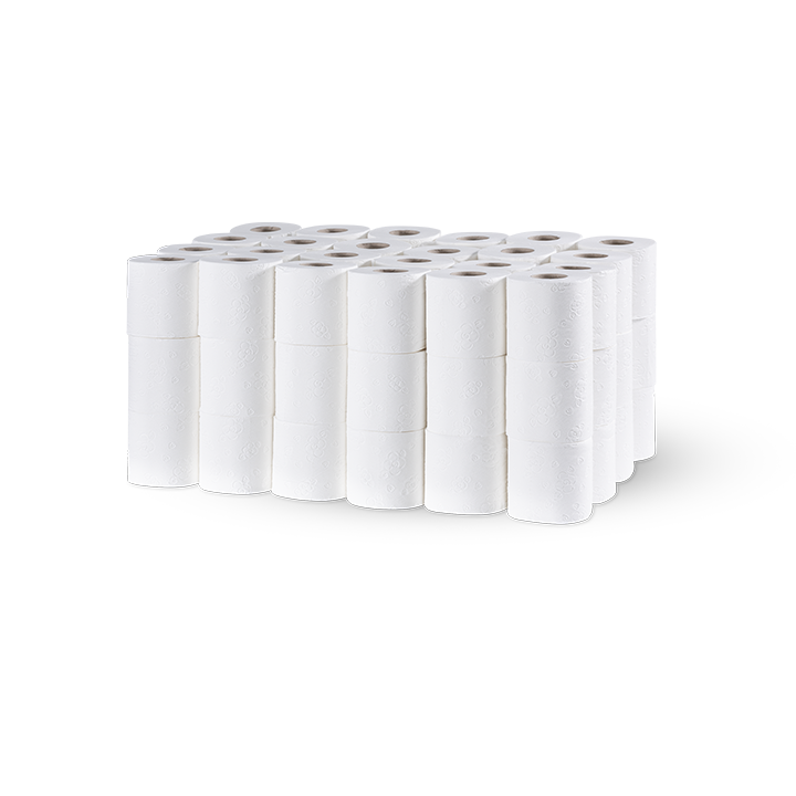 Einzelrolle Toilettenpapier 4-lagig aus Zellstoff von Klopilot