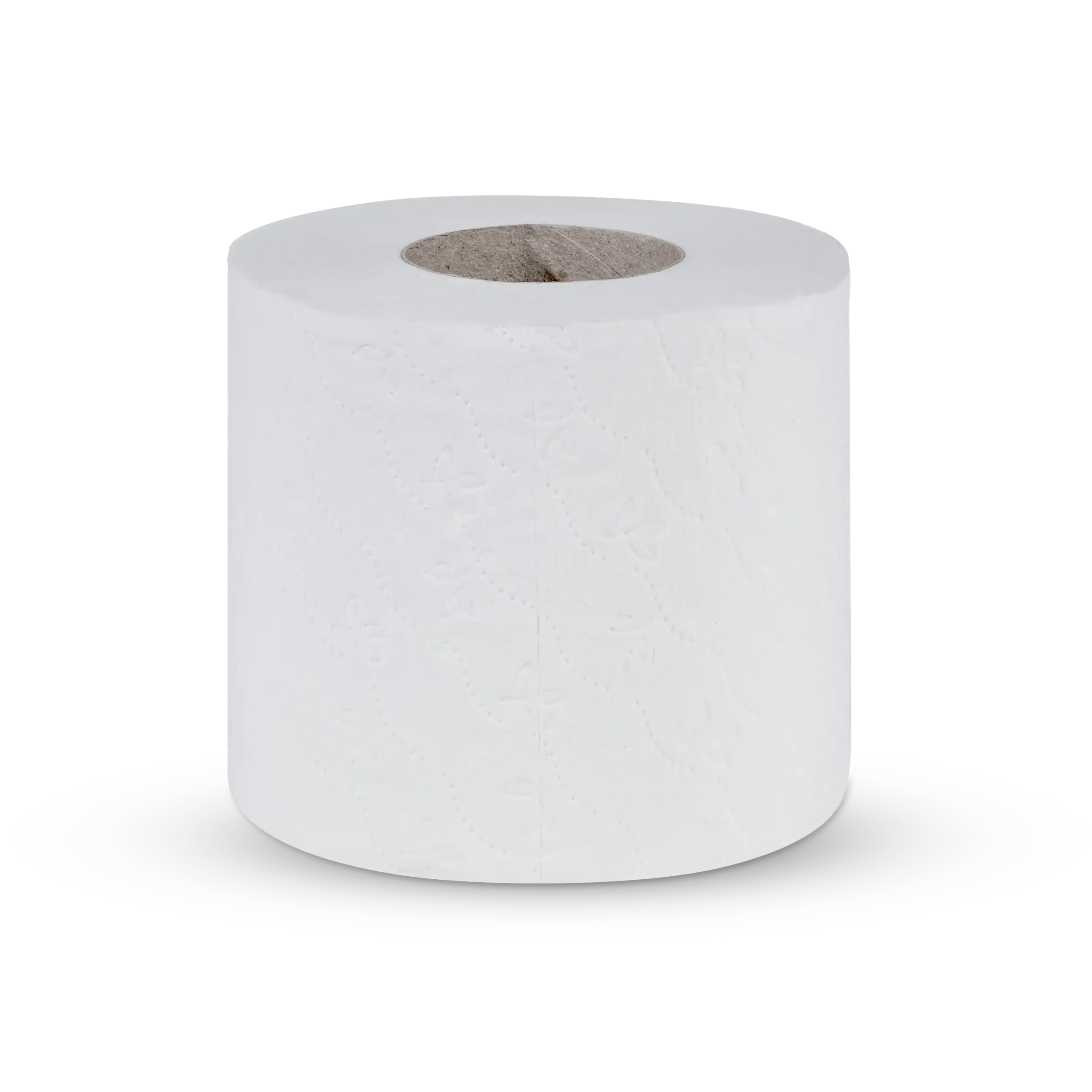 Eine Toilettenpapierrolle 3-lagig aus Zellstoff von Klopilot